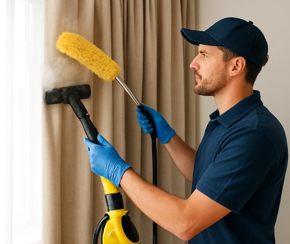 Trusted residential curtain cleaning technician Matty Curtain Cleaning luddenham-nsw QLD