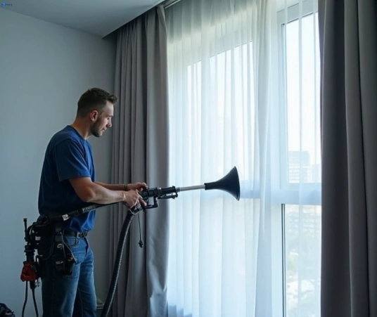 Professional residential curtain cleaning process equipment Matty Curtain Cleaning luddenham-nsw