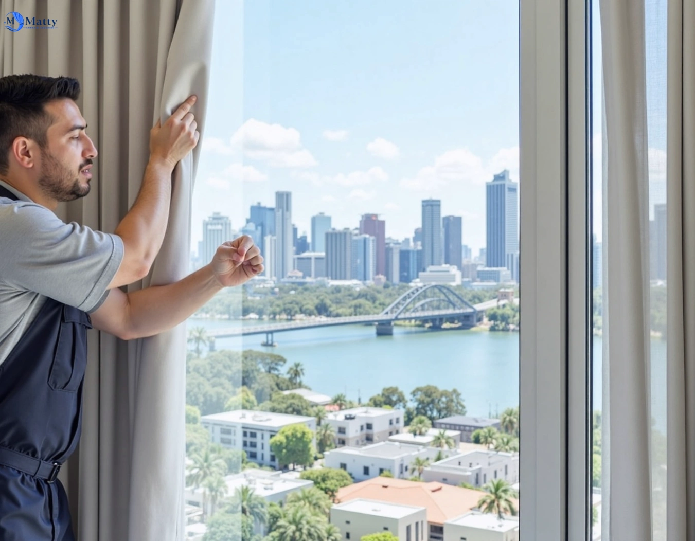 Professional curtain steam cleaning service luddenham-nsw QLD by Matty Curtain Cleaning